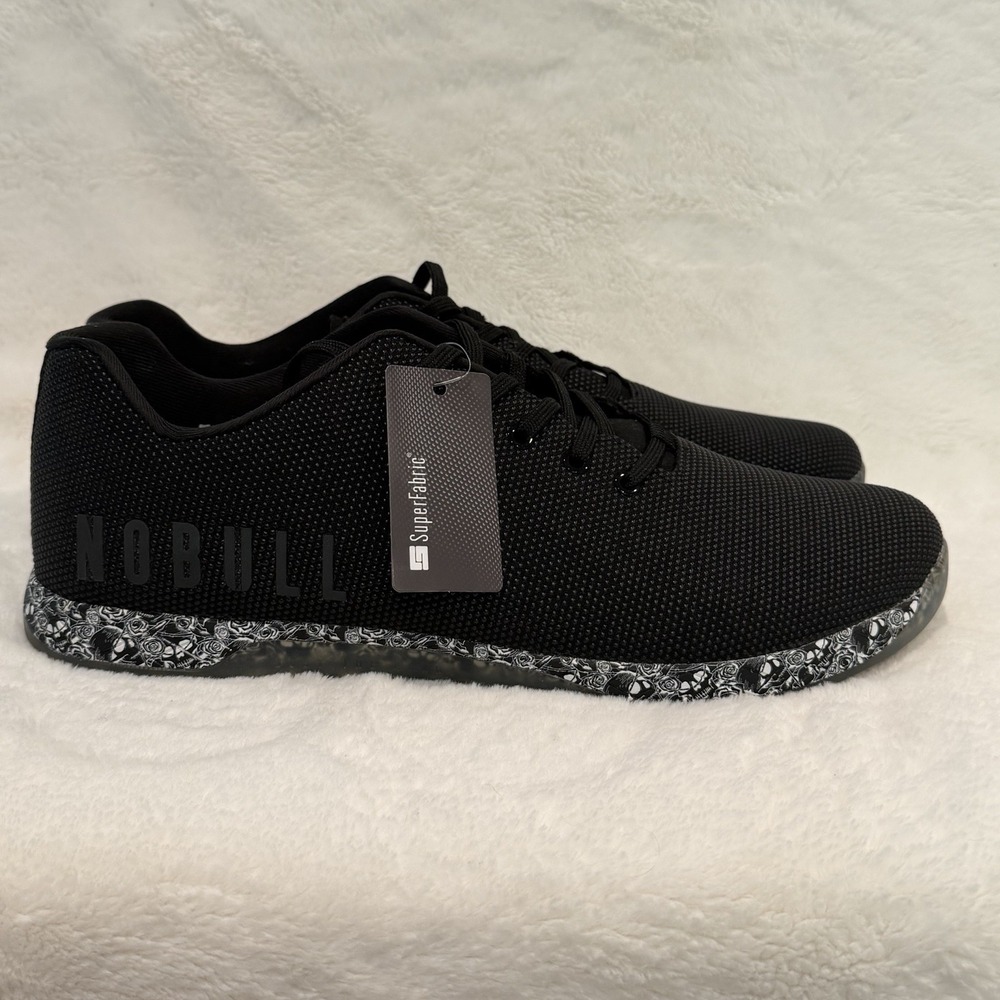 No Bull Project Suede Black Perforated Cross Trainer Sneaker M18 W19.5 NWOB
